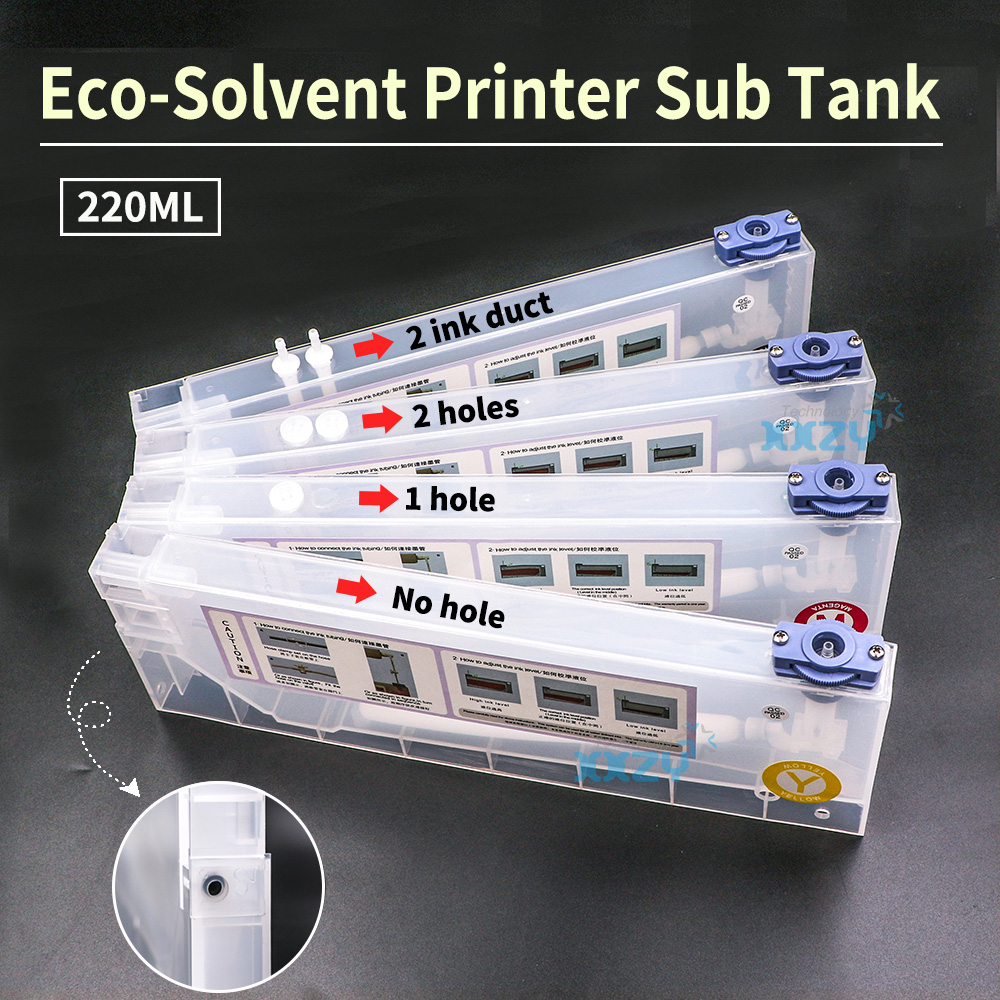 Eco Solvent Ink Cartridge - Cartouches d'encre de recharge 220ml, pour