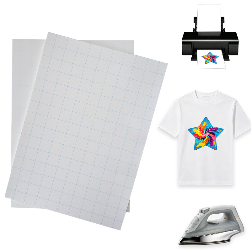 White Toner Transfer Paper - Papier transfert thermique jet d'encre A4,